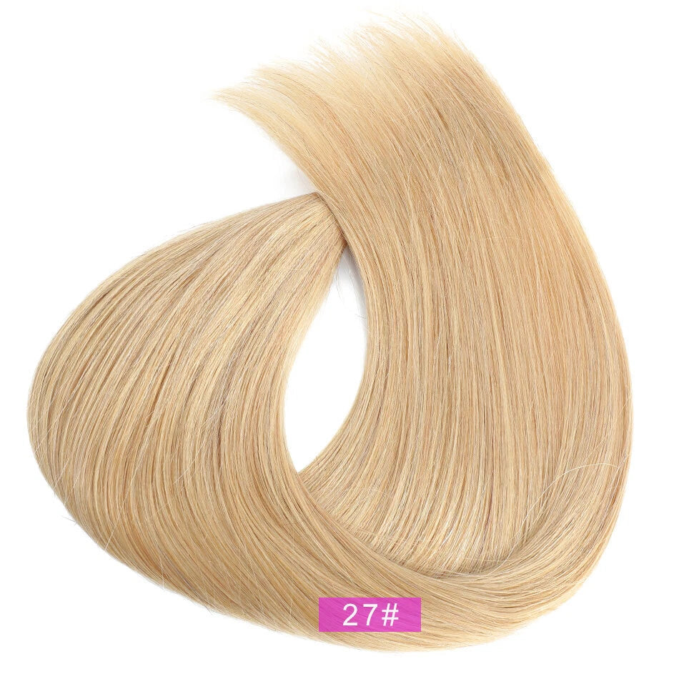 Strawberry blonde  Hand Tied Weft