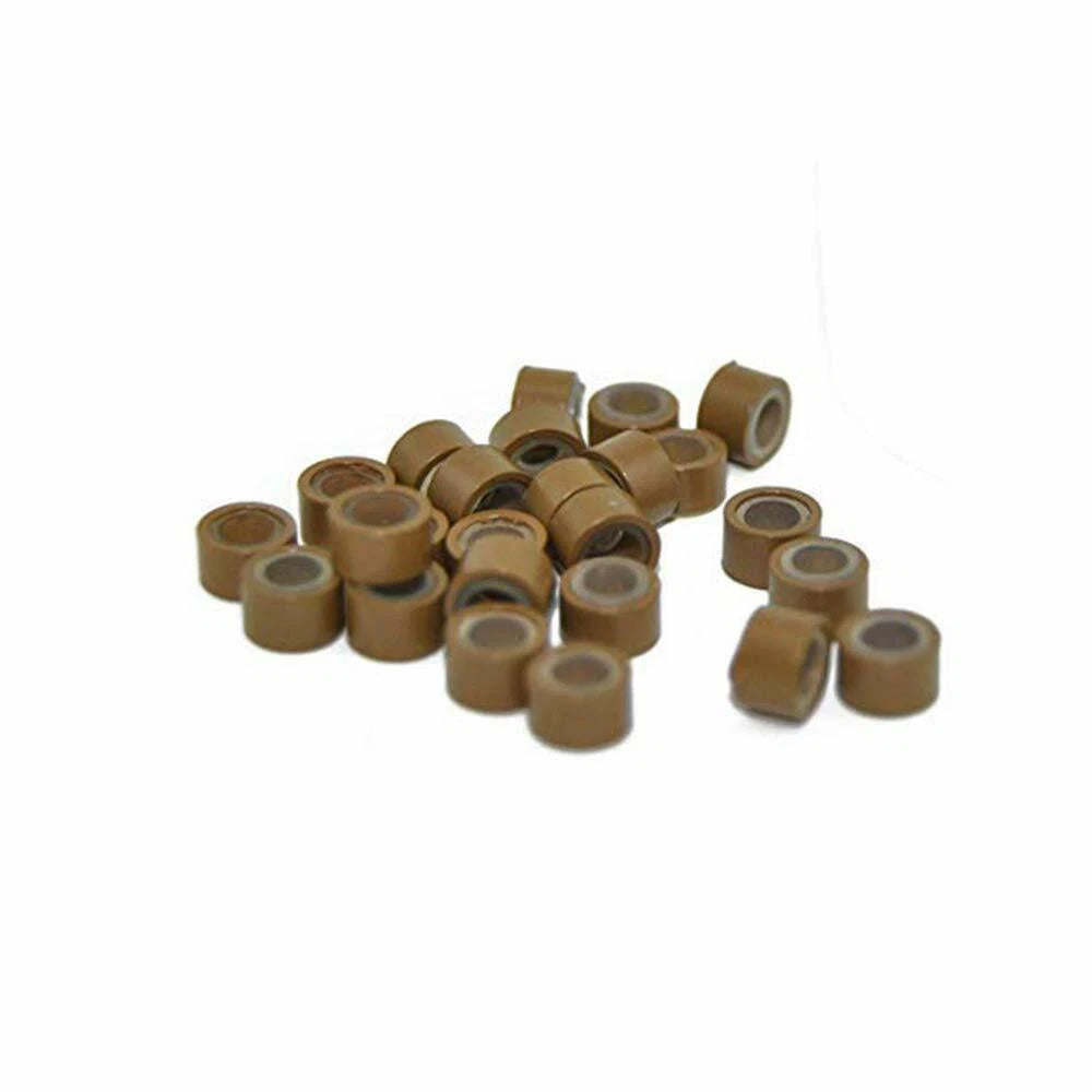 Light Brown | Silicone Lined Beads