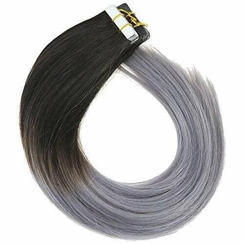 Ombre1/Grey black to grey   |  Tape In