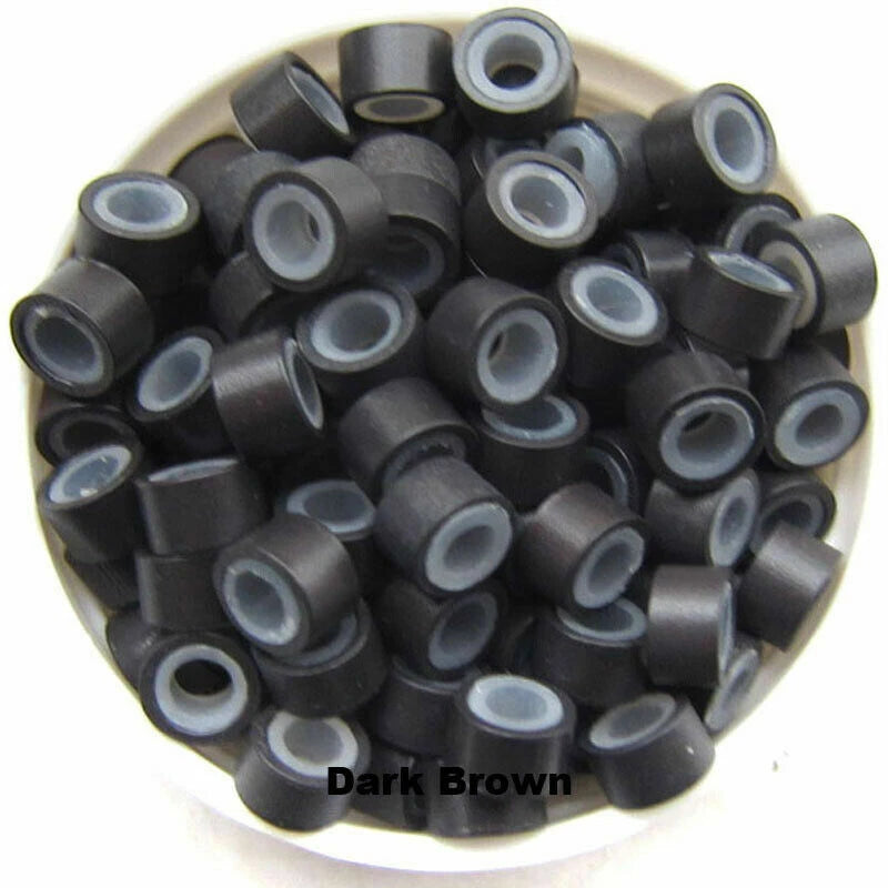 Dark Brown | Silicone Lined Beads